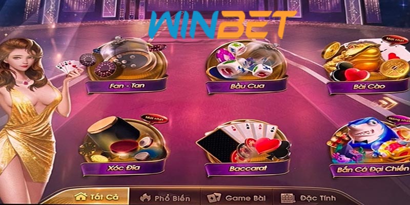 Các loại game bài phổ biến trên Winbet